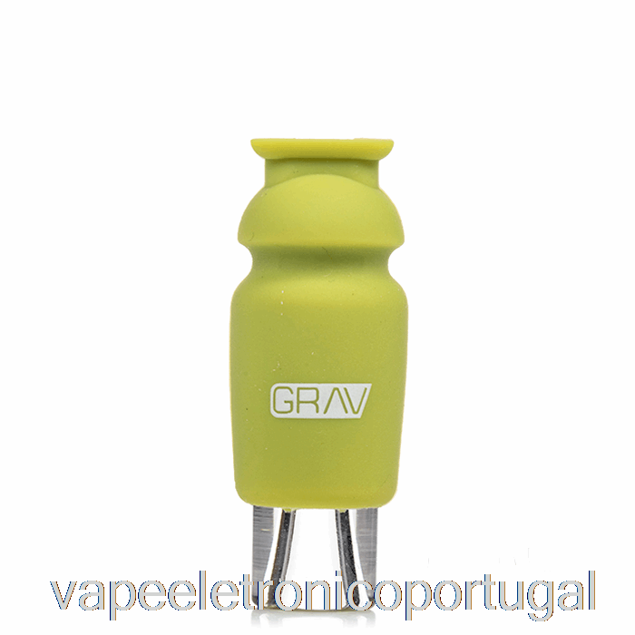 Vape Eletronico Grav Muleta De Vidro Com Tampa De Silicone Verde Abacate